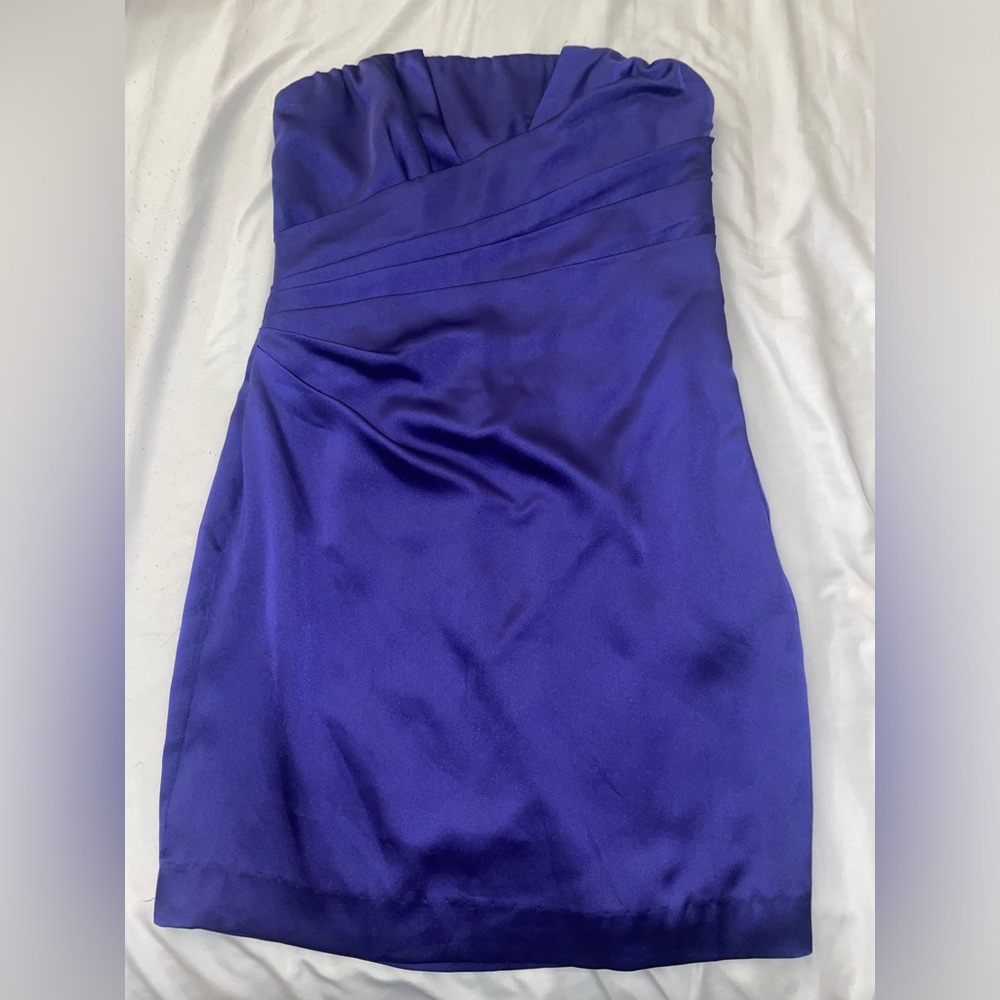 Guess by Marciano Strapless Royal Blue MINI Dress